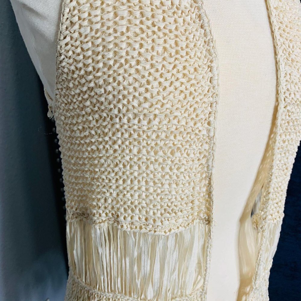 Forever 21 Beige Sleeveless Cardigan Size S - Picture 7 of 8